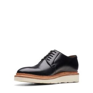 NEW!! Men’s Bostonian Rhodes Wedge Lace Up Black Leather Size 12M